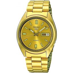 SEIKO Series 5 Automatic Gold Dial Meninchs Watch SNXS80K1