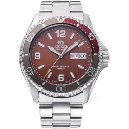 Orient RA-AA0820R Mens Mako III Stainless Steel Red Dial 200M Automatic Dive Watch