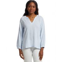 Womens LLBean Seersucker Split-Neck Shirt