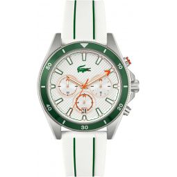 Lacoste Mainsail Meninchs Chronograph Watch - Stainless Steel - Water Resistant up to 5ATM/50 Meters - Contemporary, Sporty - Premium Fashion Timepiece - Gift for Him - 43mm