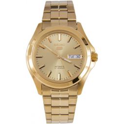 SEIKO 5 Automatic Gold Dial Meninchs Watch SNKK98K1