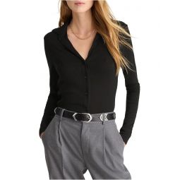 Womens Madewell Camp Long Sleeve Top