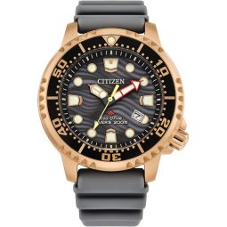 Citizen Promaster Dive Eco-Drive Watch, 3-Hand Date, ISO Certified, Luminous Hands and Markers, Rotating Bezel