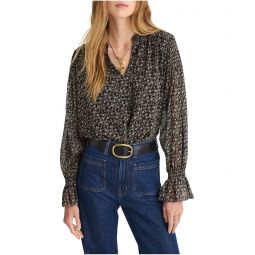 Womens Madewell Lizzy Top - Sheer Poly Ggt