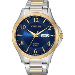 Citizen Quartz Mens Watch, Stainless Steel, Classic, Two-Tone (Model: BF2005-54L)