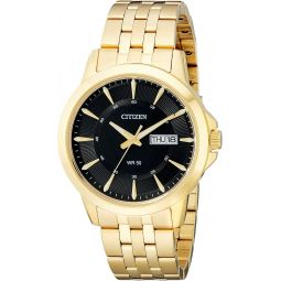 Citizen Quartz Mens Watch, Stainless Steel, Classic, Gold-Tone (Model: BF2013-56E)