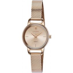 Citizen Quartz Womens Watch, Stainless Steel, Classic, Rose Gold-Tone (Model: EZ7003-51X)