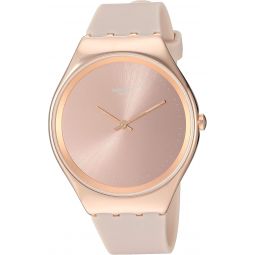 Swatch Skin Irony Unisex Watch Casual Plastic Pink Quartz Waterproof Skinrosee