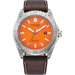 Citizen Meninchs Eco-Drive Brycen Sport Casual Watch, Silver-Tone Super Titanium Case, 3 Hand, Date