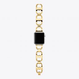 DOUBLE T LINK BAND FOR APPLE WATCH, GOLD-TONE STAINLESS STEEL
