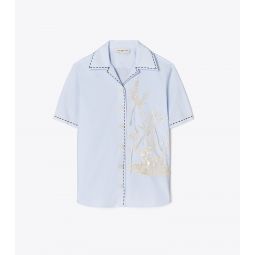 EMBROIDERED CAMP SHIRT
