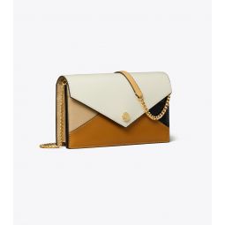 LEATHER ENVELOPE CROSSBODY