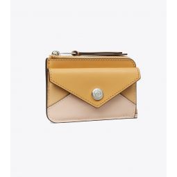 LEATHER ZIP CARD CASE