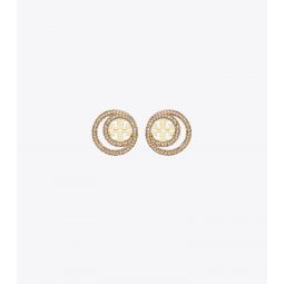 MILLER PAVEE DOUBLE RING STUD