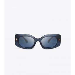 MILLER PUSHED RECTANGLE SUNGLASSES