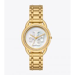 MILLER WATCH, GOLD-TONE STAINLESS STEEL
