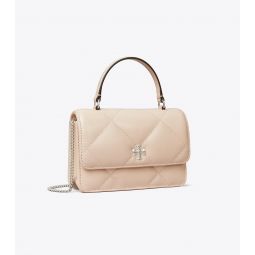 MINI KIRA DIAMOND QUILT TOP-HANDLE CROSSBODY