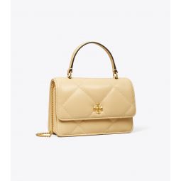 MINI KIRA DIAMOND QUILT TOP-HANDLE CROSSBODY