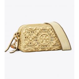 MINI MILLER RAFFIA CROSSBODY BAG