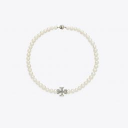 MOONDANCE PEARL AND PAVE NECKLACE