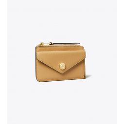 PEBBLE ENVELOPE ZIP CARD CASE
