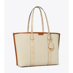 PERRY CANVAS TRIPLE-COMPARTMENT TOTE