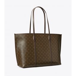 PERRY COATED CANVAS TOTE