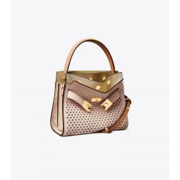 PETITE LEE RADZIWILL PERFORATED DOUBLE BAG