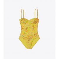 PRINTED UNDERWIRE ONE-PIECE SWIMSUIT