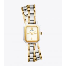 ROBINSON MINI WATCH, TWO-TONE GOLD/STAINLESS STEEL