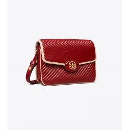 ROBINSON PATENT QUILTED SHOULDER BAG