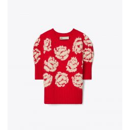 ROSE-EMBROIDERED SWEATER