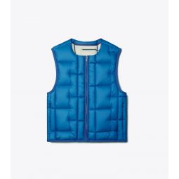 SHORT QUILTED DOWN VEST