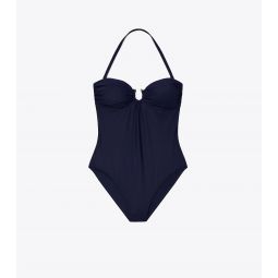 SOLID BANDEAU ONE-PIECE