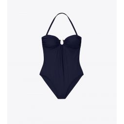 SOLID BANDEAU ONE-PIECE