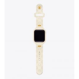 T MONOGRAM BAND FOR APPLE WATCH, SILICONE