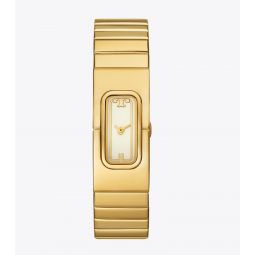 T WATCH, GOLD-TONE STAINLESS STEEL