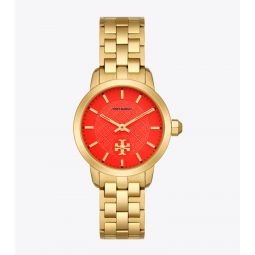 TORY WATCH, GOLD-TONE STAINLESS STEEL