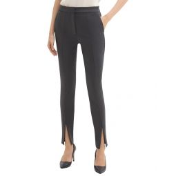 high-waisted slim slit pant