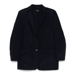 navy blue wool cashmere blazer