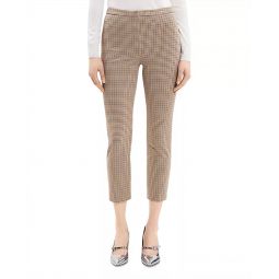 slim houndstooth pant in beige