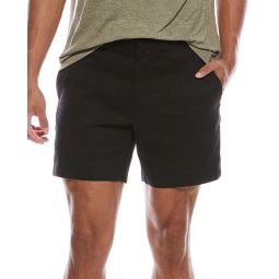 curtis linen-blend short