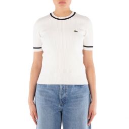 crew neck pull over knit sweater