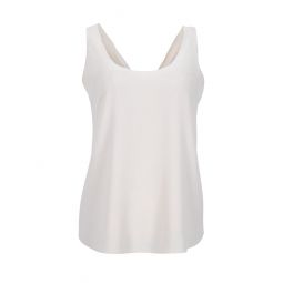 tie back top in ecru acetate