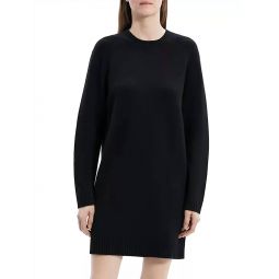 womens sweater dress felted in black