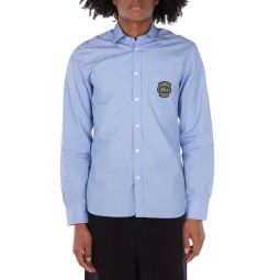 striped cotton poplin long-sleeve shirt