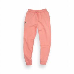 mens sport jogger tapered fit fleece sweatpants in peach