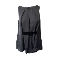 kana sleeveless blouse in grey viscose