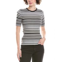 stripe wool t-shirt
