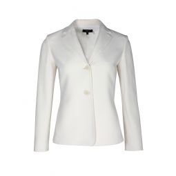 pleat blazer in white triacetate